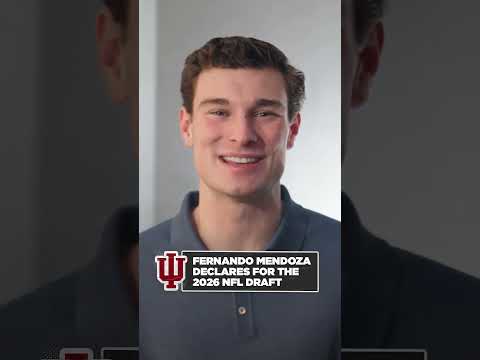 Fernando Mendoza has OFFICIALLY declared for the 2026 NFL Draft 😤 #NFL #football #draft