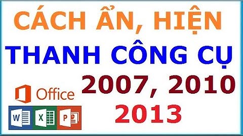 Cách hiển thị thanh công cụ trong Word 2010/2013/2016/2019. #tinhoc #thuthuatmaytinh #word #maytinh