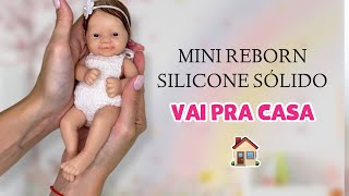 CHEGADA DA MINHA MINI BEBÊ REBORN DE SILICONE SÓLIDO 