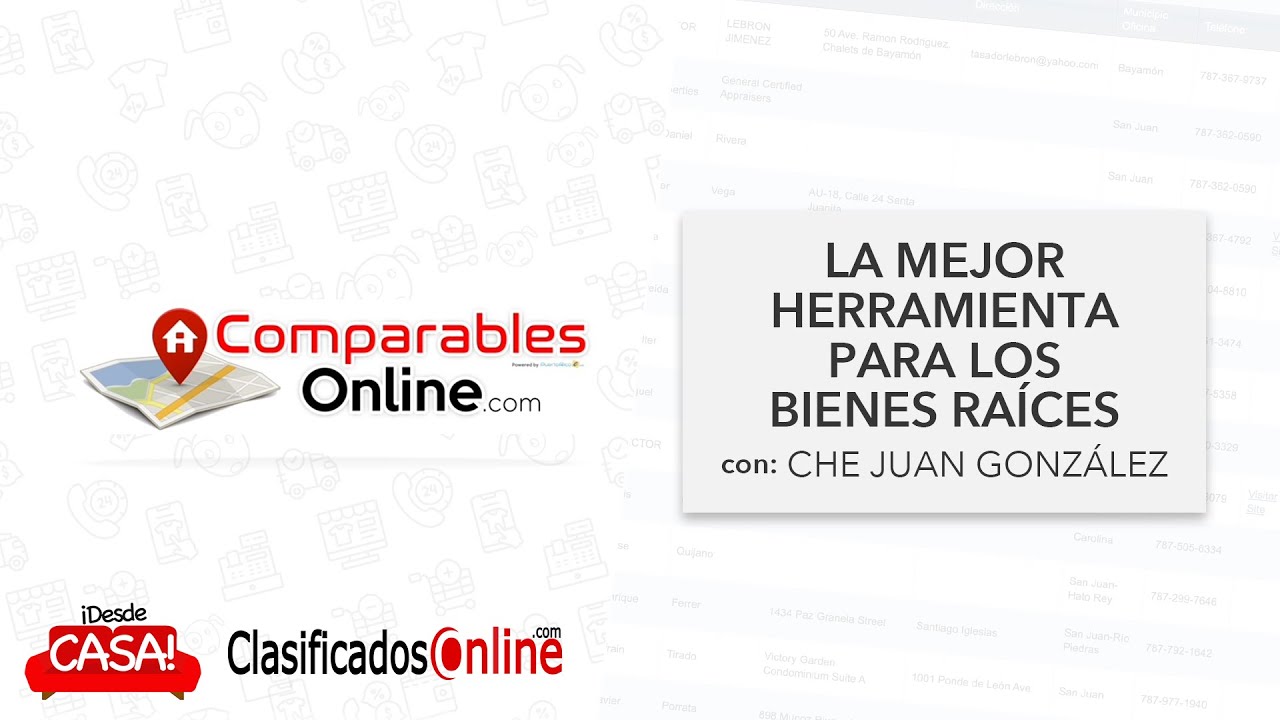Comparables Online y Bienes Raíces en Puerto