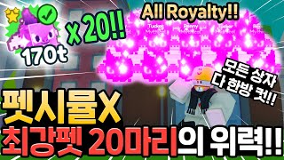 [펫시뮬x] 픽셀 업데이트로 새로 나온 최강 펫을 로얄티로 20마리 꼈더니 데미지가 미쳤습니다ㄷㄷ!!! screenshot 4