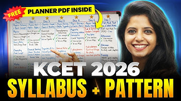 🔥 KCET 2026 Syllabus and Exam Pattern Explained | Prepare Smart for KCET Top 1000 Rank 🚀