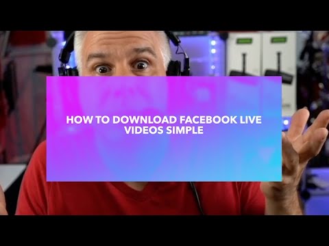 वीडियो: क्या आप फेसबुक लाइव वीडियो को अपने फोन में सेव कर सकते हैं?