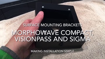 MorphoWave, VisionPass and Sigma Biometric Readers Surface Mounting Brackets