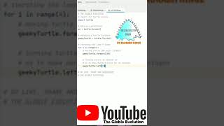 Octagonal Shape Design program in python  #shorts