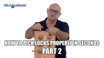 How To Pick Locks Properly In Seconds Part 2 | Mr. Locksmith™