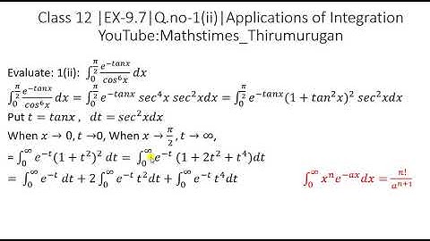 class 12 | EX-9.7 | sum-1(ii) | Applications of Integration