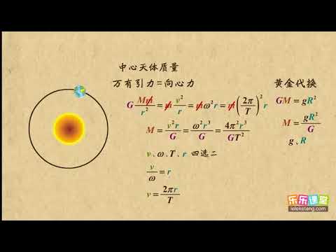15求星球质量的几种方法  万有引力与航天    高中物理