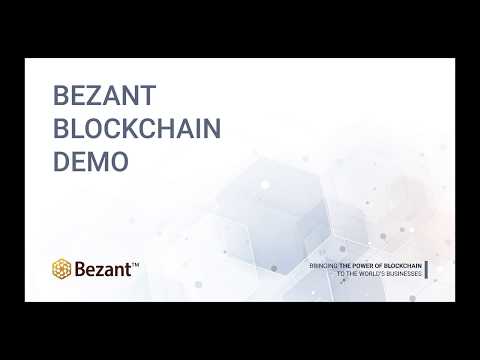 Bezant Blockchain Demo Video