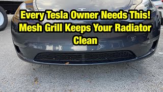Protect Your Tesla! Mesh Grill Mod for Model Y & 3 (No More Blocked Radiator)