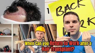 When Can you Return to Work after a Hair Transplant? | Dr. Shane Boucher | NY, NYC, Long Island