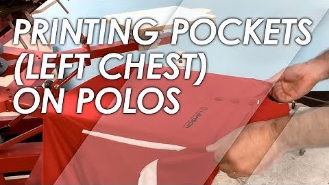 How to Screen Print on the Left Chest of a Polo
