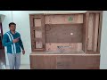 8 by 7 tv unit design 2022 making process | Wall TV cabinets for living room