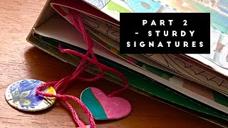 Make a junk journal from only magazines | Sturdy signatures and dangles