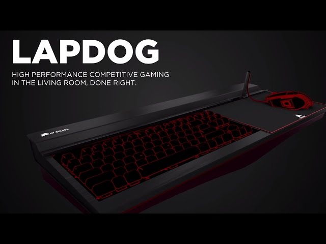 Test du support clavier / souris de salon Corsair Lapdog