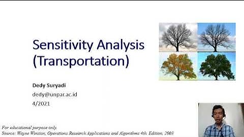 Week7.1 Sensitivity Analysis (Transportation Problems)