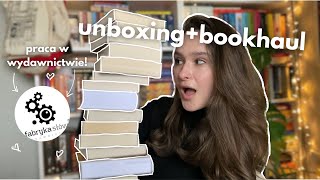 największy unboxing książek + praca w wydawnictwie (60 nowych książek)📝☕️