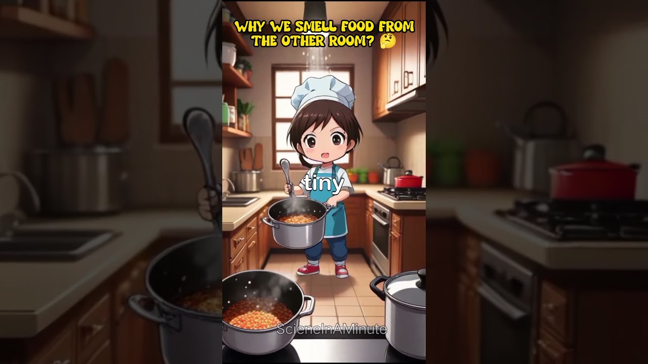 Why we smell food from the other room? 🤔 