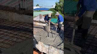 Concrete pumping work for the floor slab #shorts #youtubeshorts #construction #constructiontips #fyp