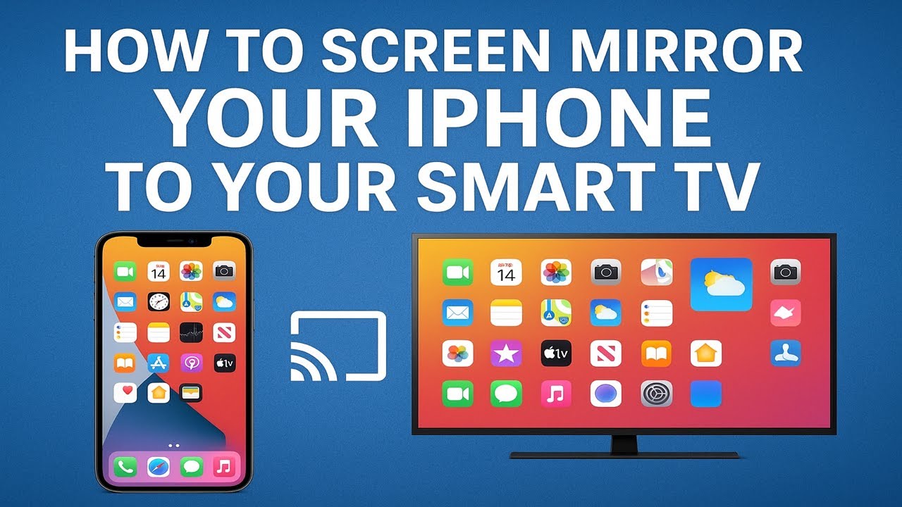 How To Screen Mirror Your iPhone To Your Smart Tv - YouTube