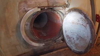 ESCAPE!  Crawling out of a Titan II ICBM Launch Control Center escape shaft.
