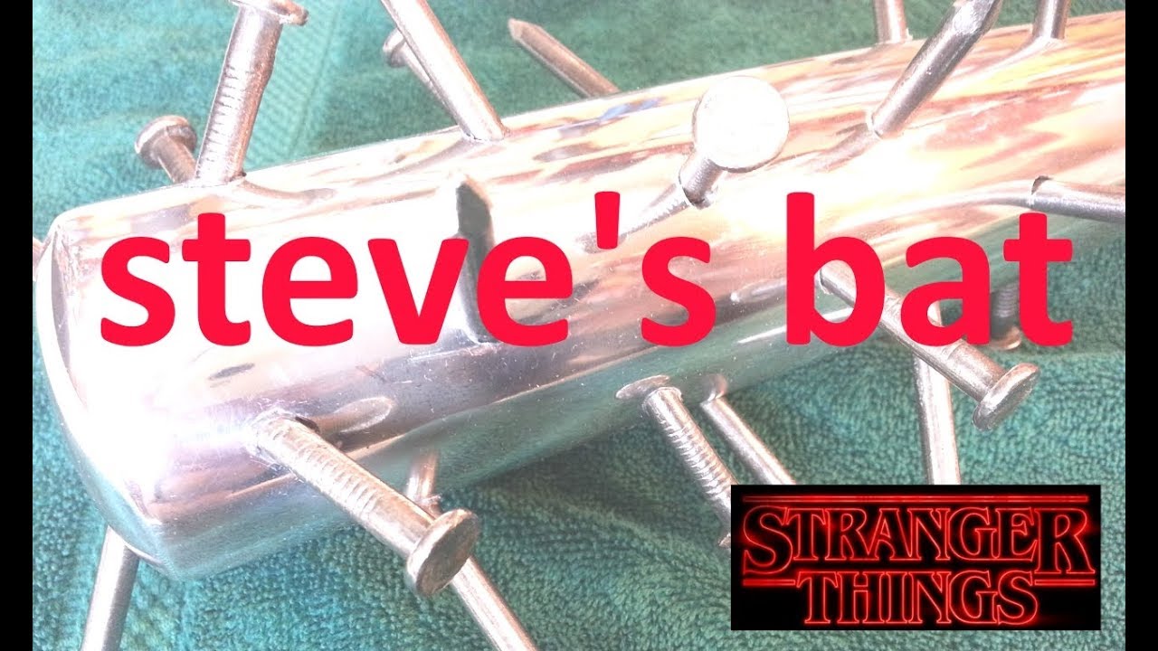 Stranger Things Steve's Bat in Aluminum - YouTube