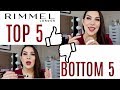 TOP 5 BOTTOM 5: Rimmel Makeup