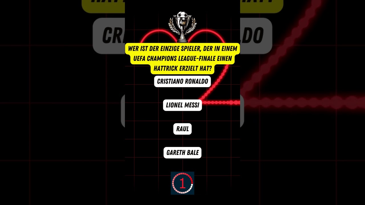 Wer ist der einzige Spieler  der in einem UEFA Champions League Finale einen Hattrick erzielt hat?