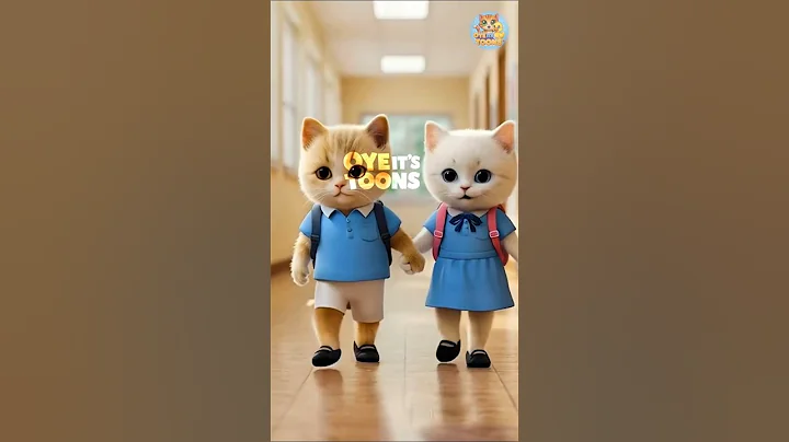 Watch the video about The Kitten finds his best friend in school❤️✨ #kitten #ai #cats #shorts