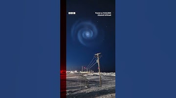 Mystery spiral seen over Alaskan skies linked to Elon Musk rocket. #Shorts #Space #BBCNews