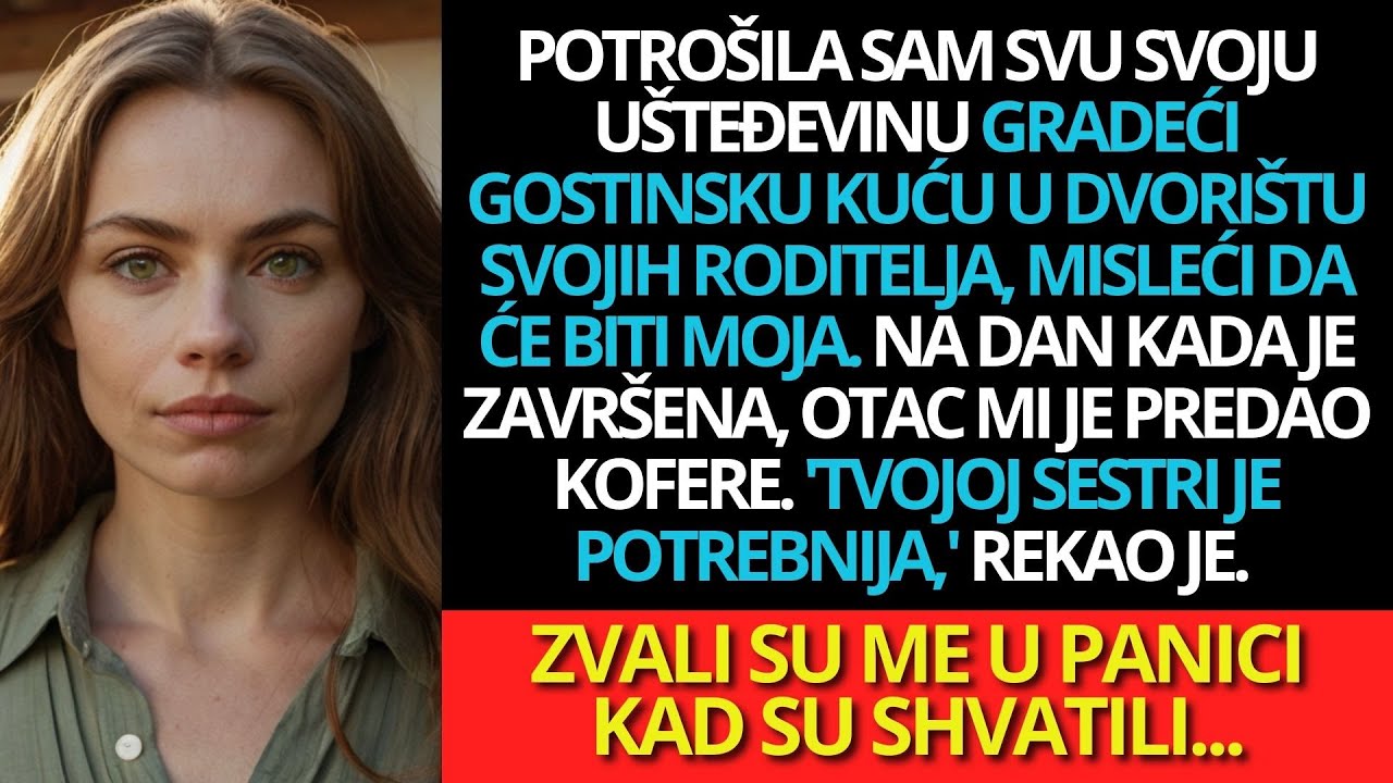 Roditelji su me izbacili čim sam završila kuću koju sam im sagradila u dvorištu.
