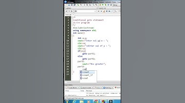 #shorts, Conditional goto statement in C++ Program.