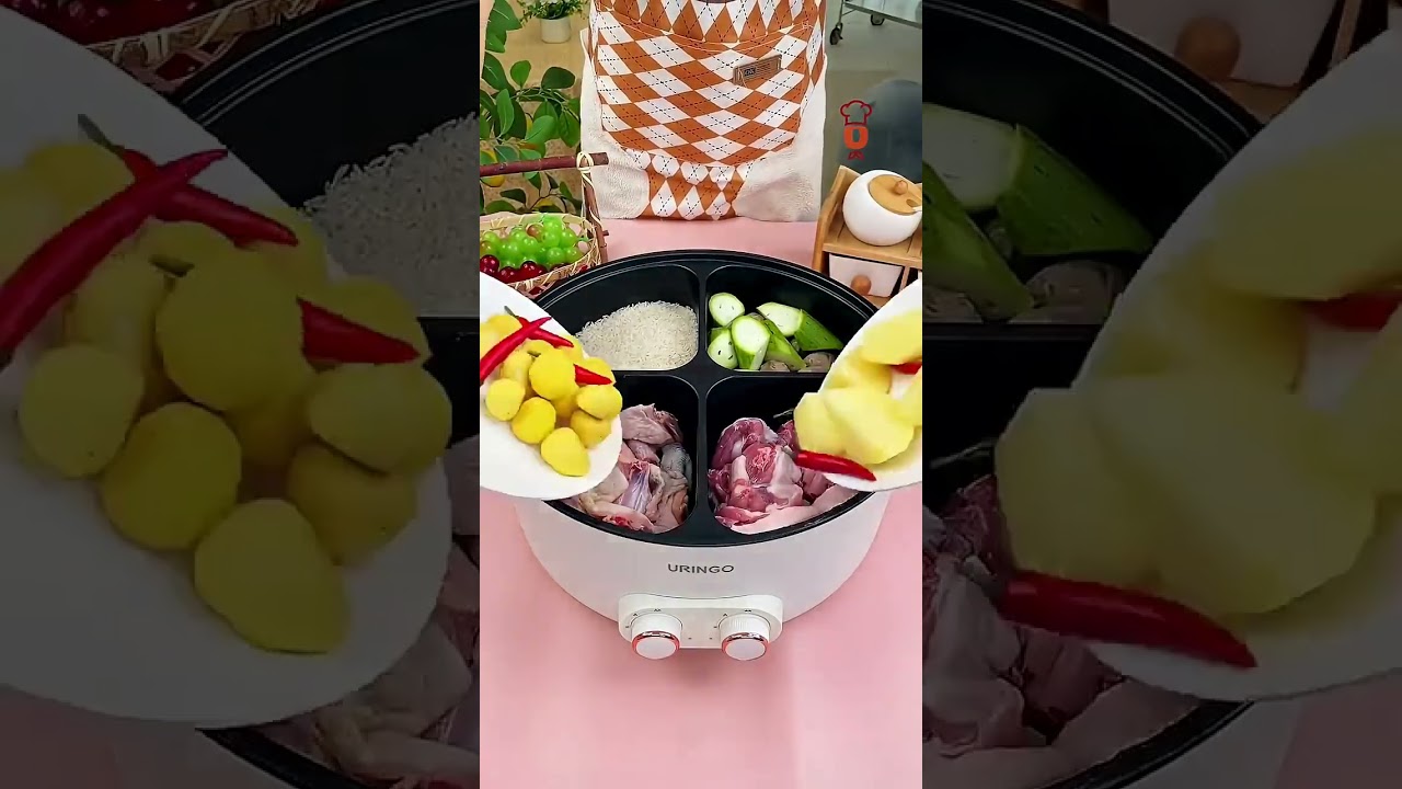 Panela Elétrica Uringo com 4 Compartimentos