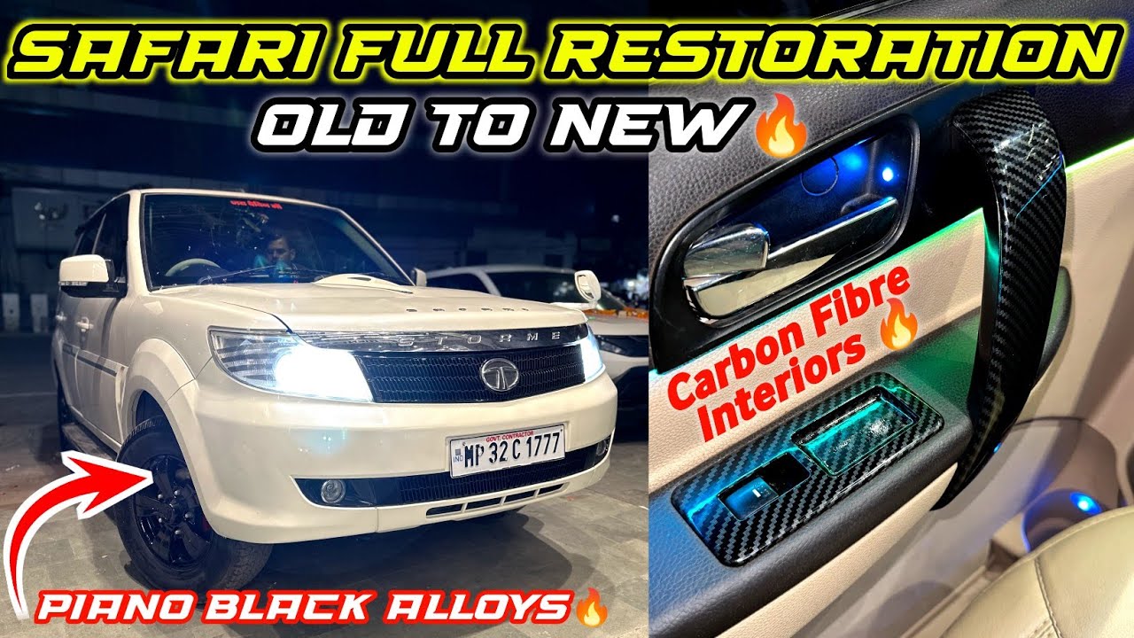8 Year Old Tata Safari Storm Full Restoration With Premium Interior at New Friends Car Decor😍🔥