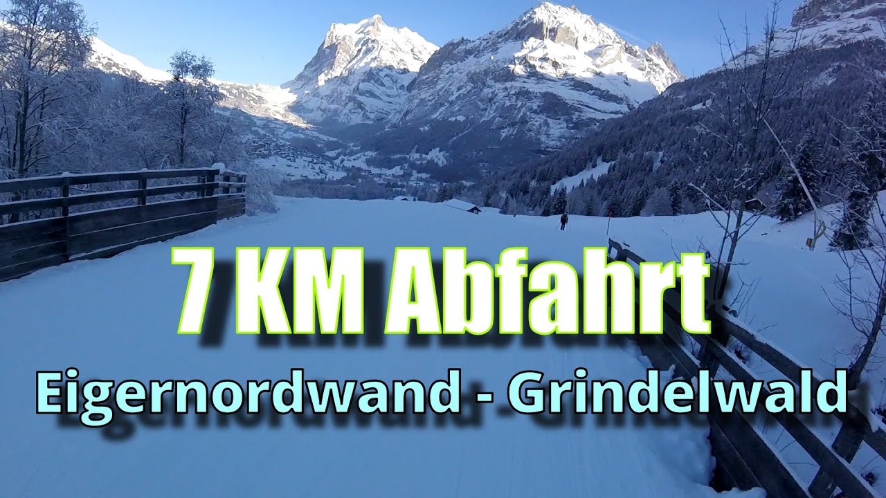 7 Kilometer Talabfahrt in der Schweiz 🇨🇭 | Grindelwald Wengen in der Jungfrauskiregion