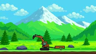 Pixel Art Excavator Sprite screenshot 4