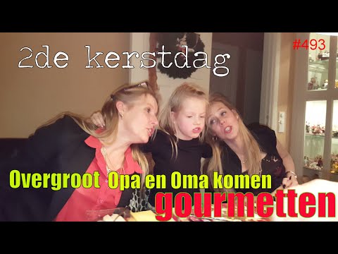 Overgroot Opa en Oma komen Gourmetten op 2de kerstdag. Super gezellig. #493
