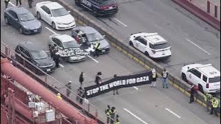 Anti-Israel Protestors Blocking the Golden Gate Bridge