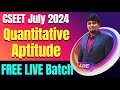 FREE CSEET Quantitative Aptitude Video Lectures | CSEET July 2024 | FREE CSEET Maths Video Classes