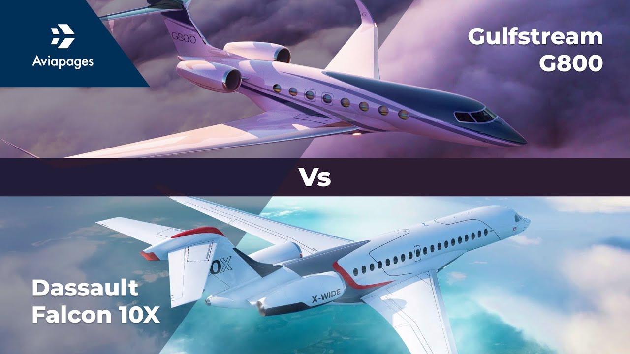 Gulfstream G800 vs. Falcon 10X Luxury Jets FaceOff YouTube