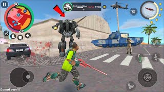 Vegas Crime Simulator 2 (Find Army Base)Radiation Gun Destroy Police Car Robot - Android Gameplay HD screenshot 1