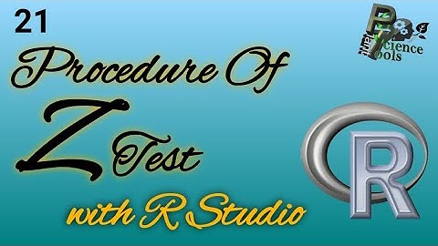 Step-by-Step Z Test Procedure in R Studio | Understanding Z Tests in R Studio Tutorial for Beginners