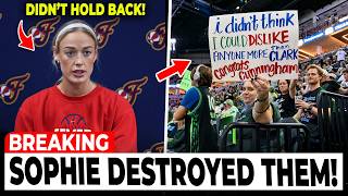 Sophie Cunningham PUTS VILE WNBA FANS IN THEIR PLACE As Caitlin Clark & Fever Win v Portland Fire!