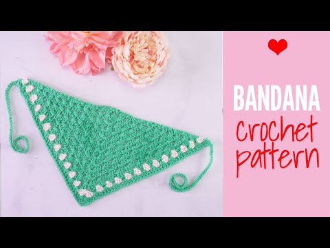 Boho Cotton Bandana Crochet Pattern Free Easy Beginner