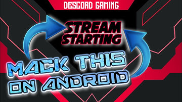 How to Mack Animated stream starting soon on Android || stream starting overlay on Android