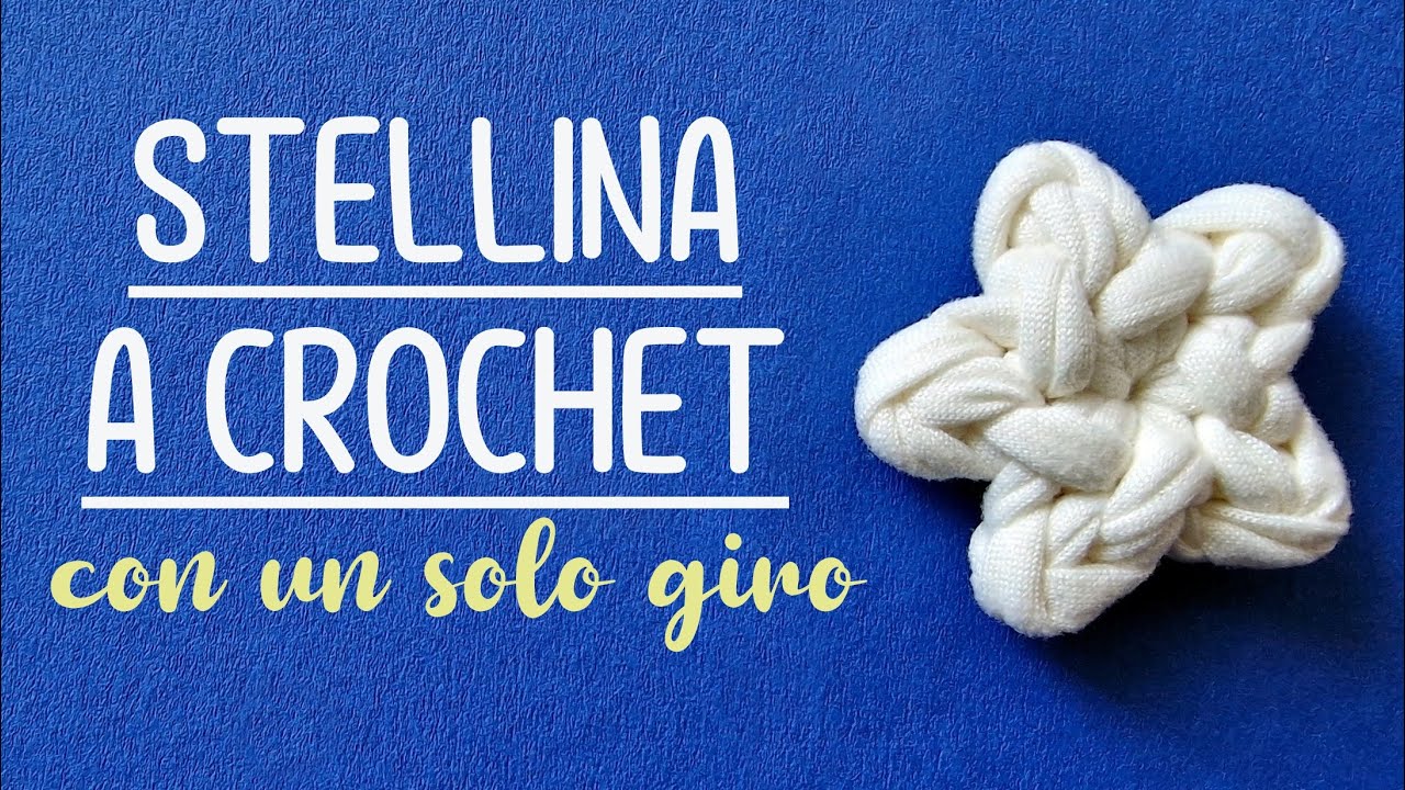 Stella a uncinetto fatta con un solo giro