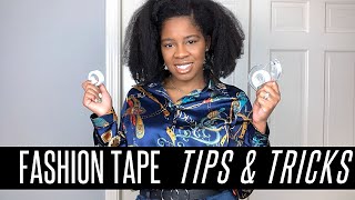 How To FASHION TAPE * tips and tricks*| how you use+ ways to style| Carla Simon