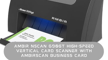 Best Ambir nScan High-Speed Vertical Card Scanner with AmbirScan Business Card for Windows PC