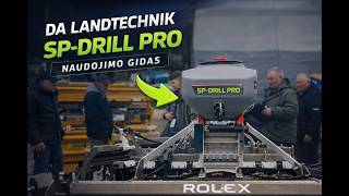Smulkių sėklų sėjamosios 'DA Landtechnik SP-Drill Pro' naudojimo instrukcija