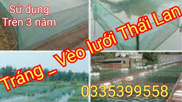 Cung cấp lưới thái lan nuôi ốc cá tôm ếch lươn ..tham quan khu du lịch bè cá. 0335399558